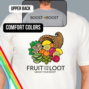 Home fruit for the loot | arc raiders inspired cornucopia shirt, scrappy boost your roost tee, comfort colors gamer shirt, funny gaming gift