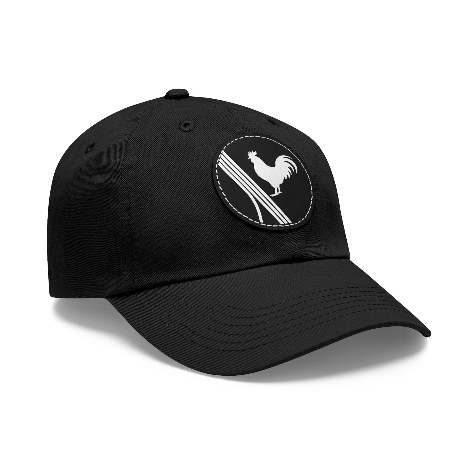 scrappy division leather patch hat arc raiders dad cap arcoholic gamer hat black white rooster emblem cap gift for streamers fans scrappy division leather patch hat arc raiders dad cap arcoholic gamer hat black white rooster emblem cap gift for streamers fans